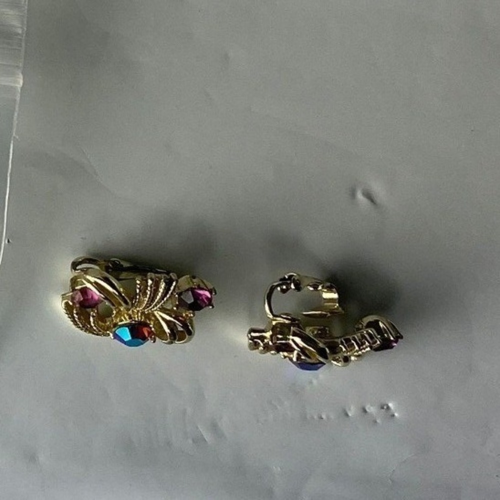 Small Gold Tone Elephant Charm Earrings For Women